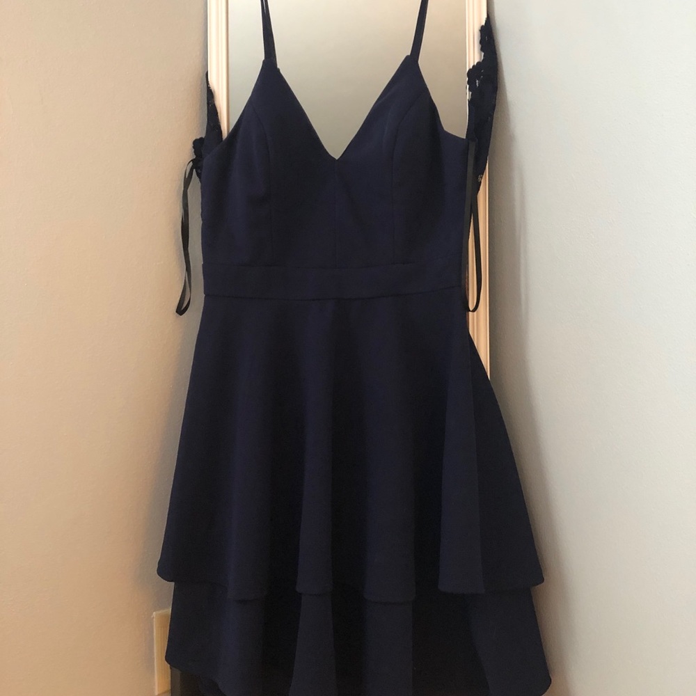 lulus navy blue dress